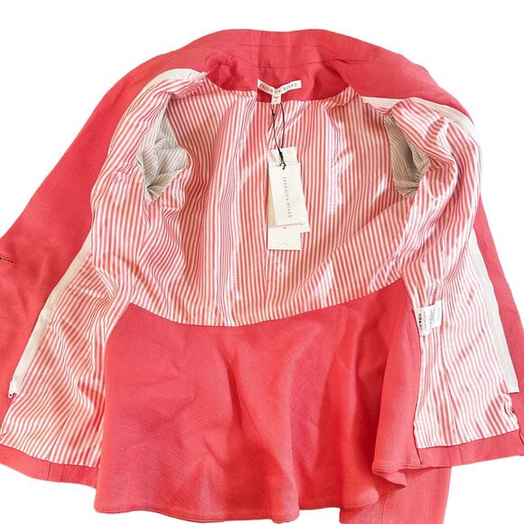 Veronica Beard NEW Danielle Dickey Blazer Single Button Jacket Melon Pink 2 - Picture 11 of 15
